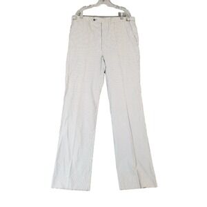 Hubbard Dress pants slacks men's 38x36 blue stripe adjustable waist vintage New